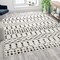 Flash Furniture Geometric Bohemian Low Pile Rug - 8' x 10' - Ivory/Black RC-CR19-1330-810-WH-GG - alternate 1